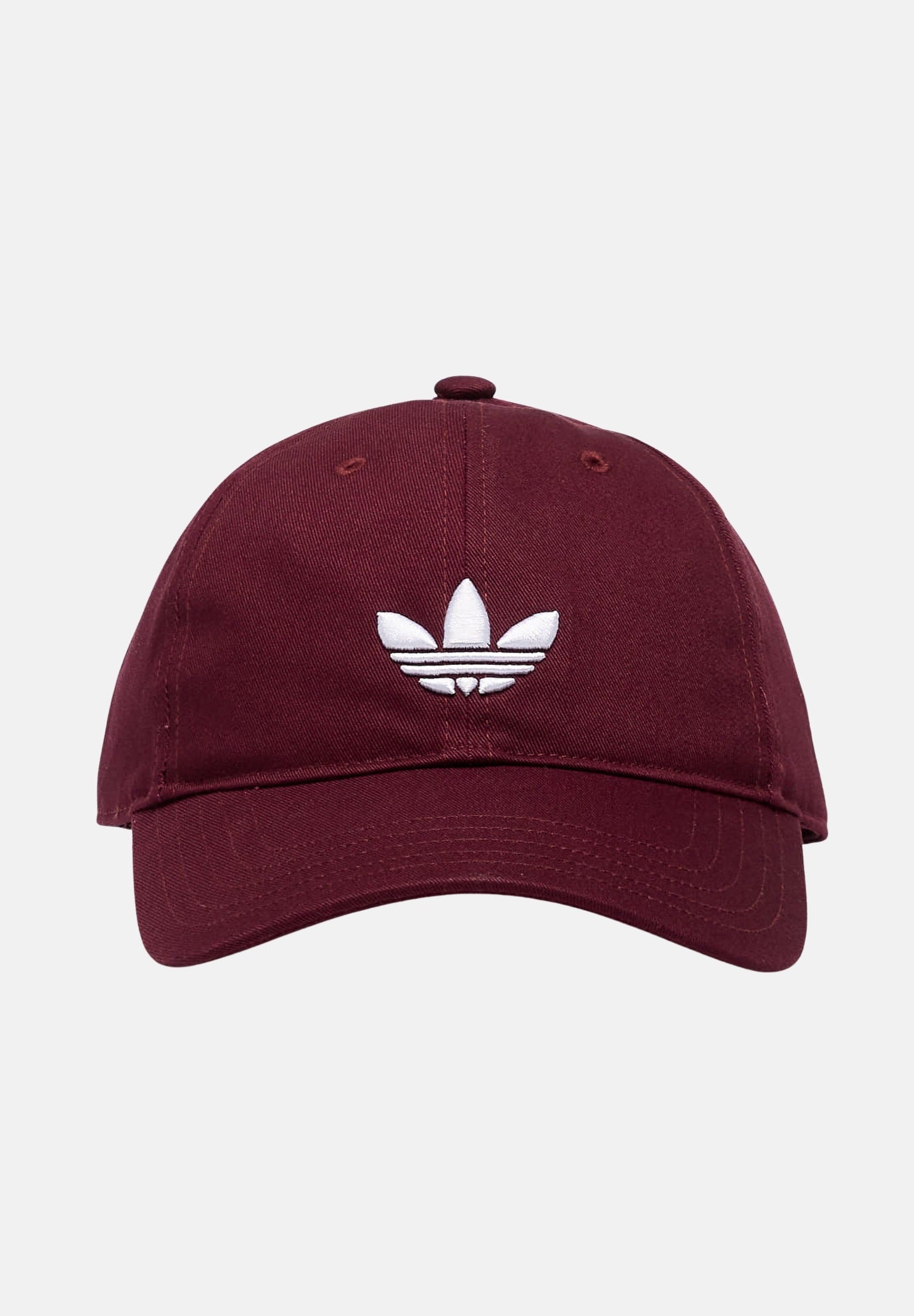 ADIDAS ORIGINALS Cappello con visiera adicolor Classic Trefoil Baseball bordeaux per uomo e donna JZ4928 . ADIDAS ORIGINALS 