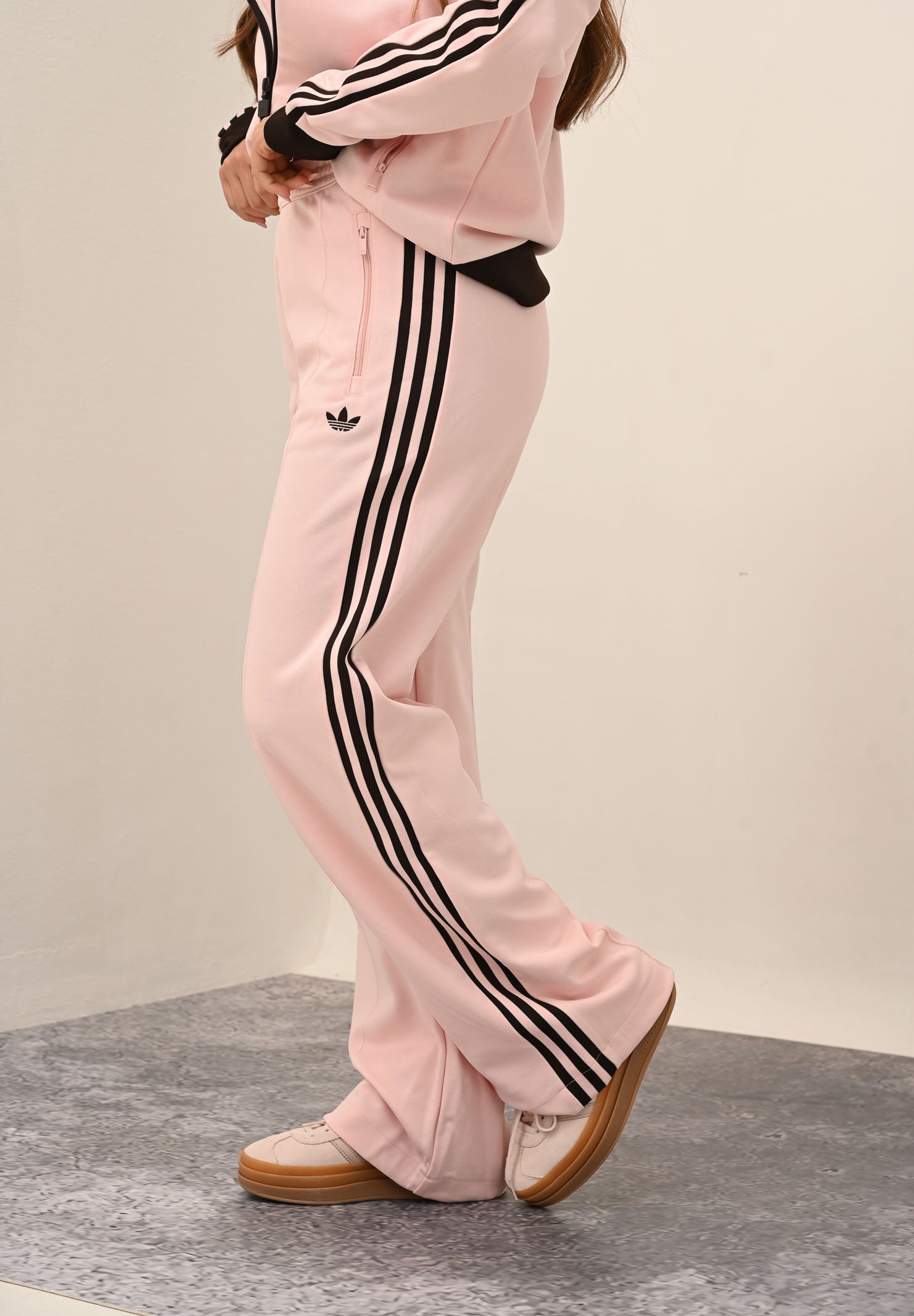 ADIDAS ORIGINALS Pantalone sportivo Adicolor rosa e marrone da donna KE3896 . ADIDAS ORIGINALS 