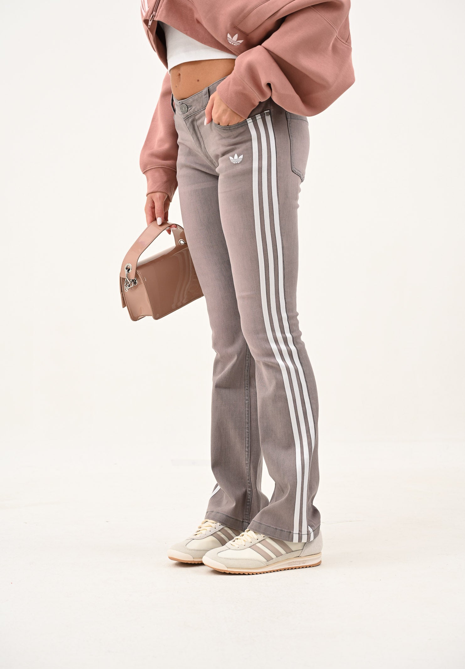 ADIDAS ORIGINALS Jeans Adilenium Season 4 Teamgeist Slim LR rosa da donna KE9803 . ADIDAS ORIGINALS 
