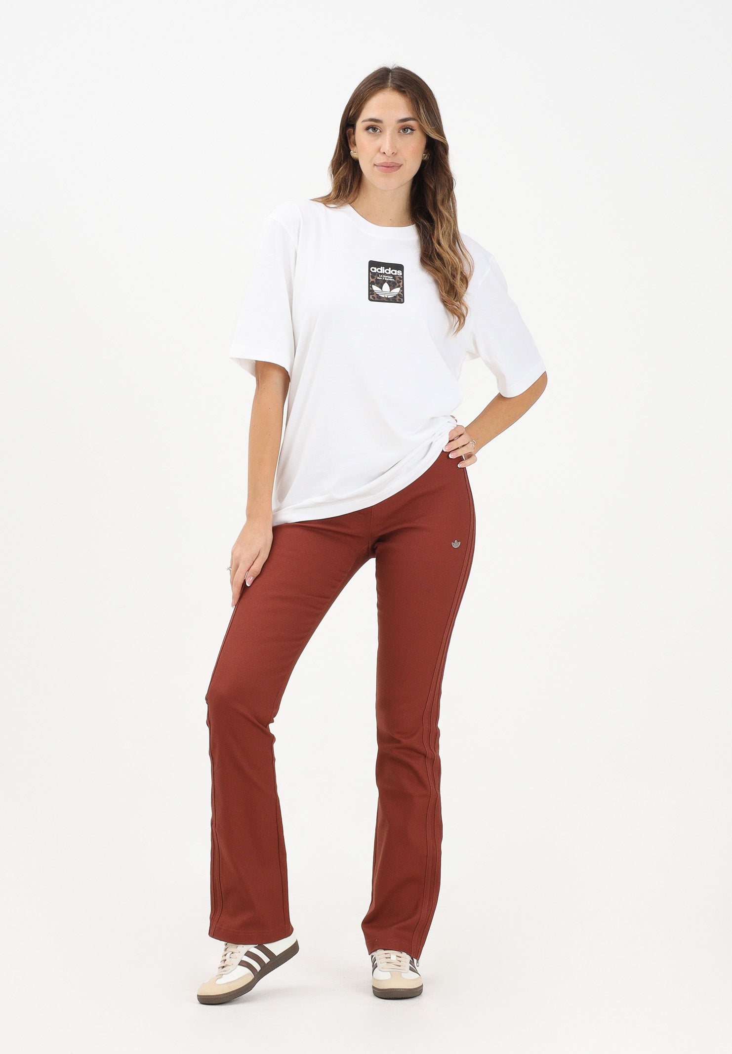 ADIDAS ORIGINALS Pantalone Premium Essentials color terracotta da donna JY2919 . ADIDAS ORIGINALS 