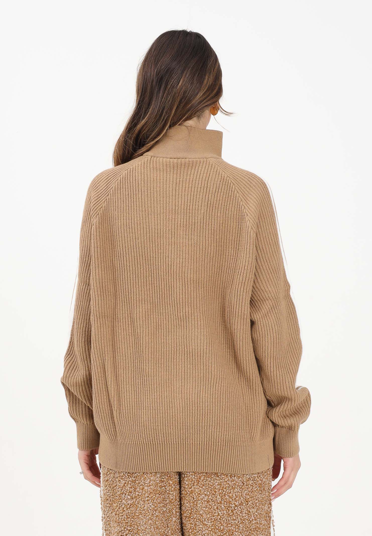 ADIDAS ORIGINALS Maglione a collo alto Originals Quarter Zip beige da donna KS7787 . ADIDAS ORIGINALS 