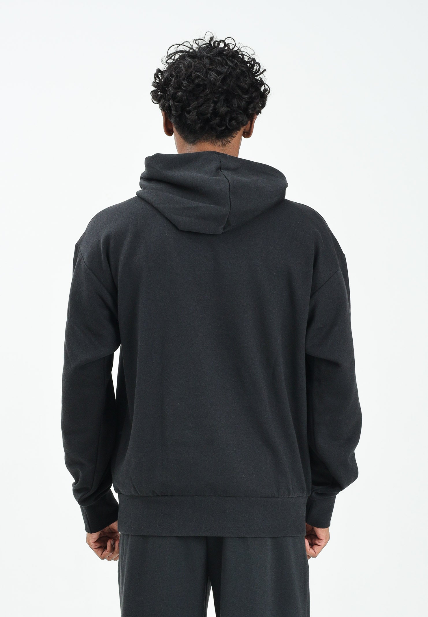 ADIDAS PERFORMANCE Felpa con cappuccio Essentials Big Logo French Terry nera da uomo IN6159 . ADIDAS PERFORMANCE 