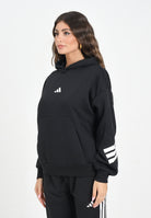 ADIDAS PERFORMANCE Felpa con cappuccio Future Icons 3-Stripes nera da donna JC5426 . ADIDAS PERFORMANCE 