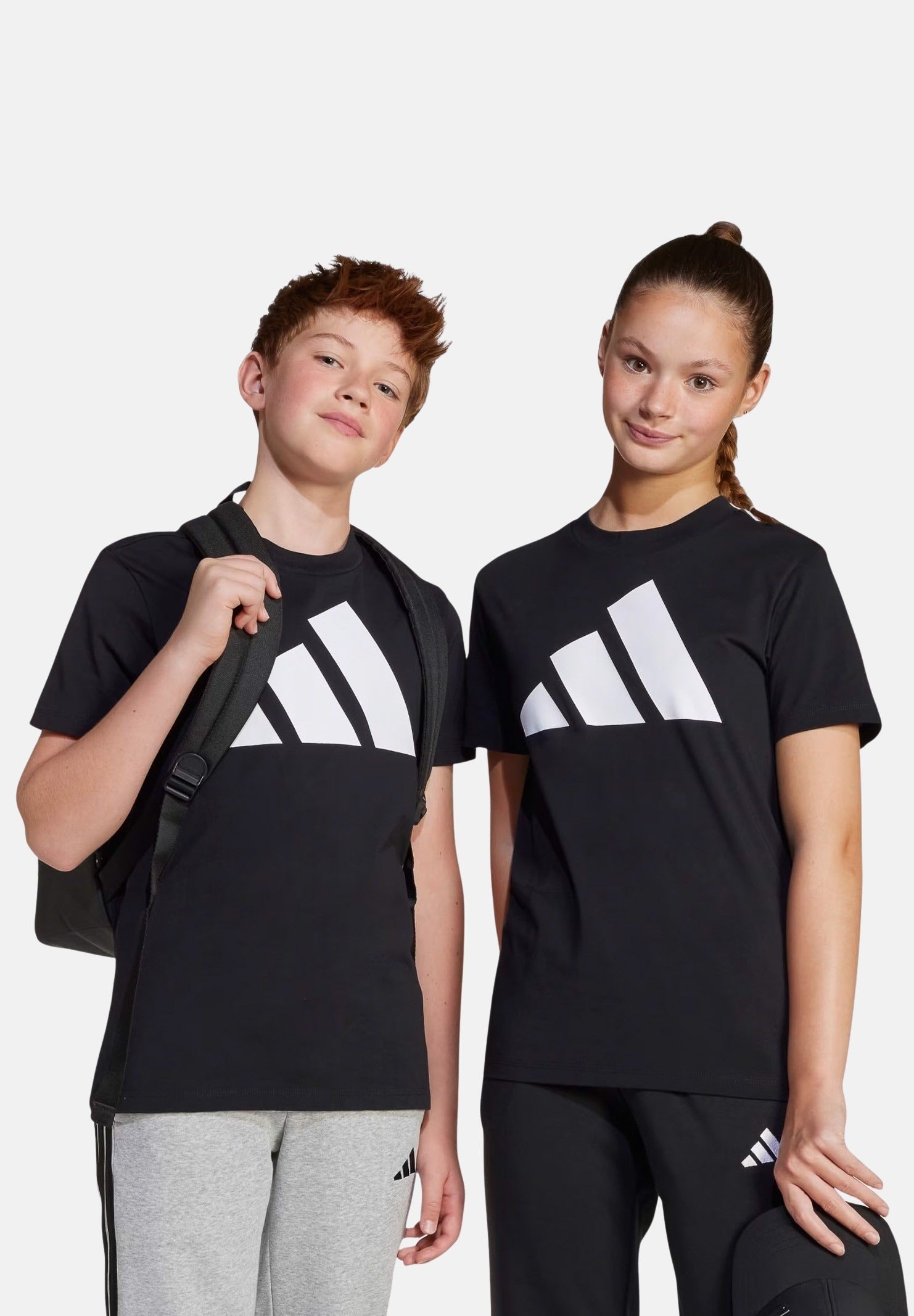 ADIDAS PERFORMANCE T-shirt a manica corta Essentials nera per bambino e bambina JC9624 . ADIDAS PERFORMANCE 