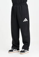 ADIDAS PERFORMANCE Pantalone sportivo Essentials Wide Leg 3 Bar Logo nero da uomo JF3567 . ADIDAS PERFORMANCE 