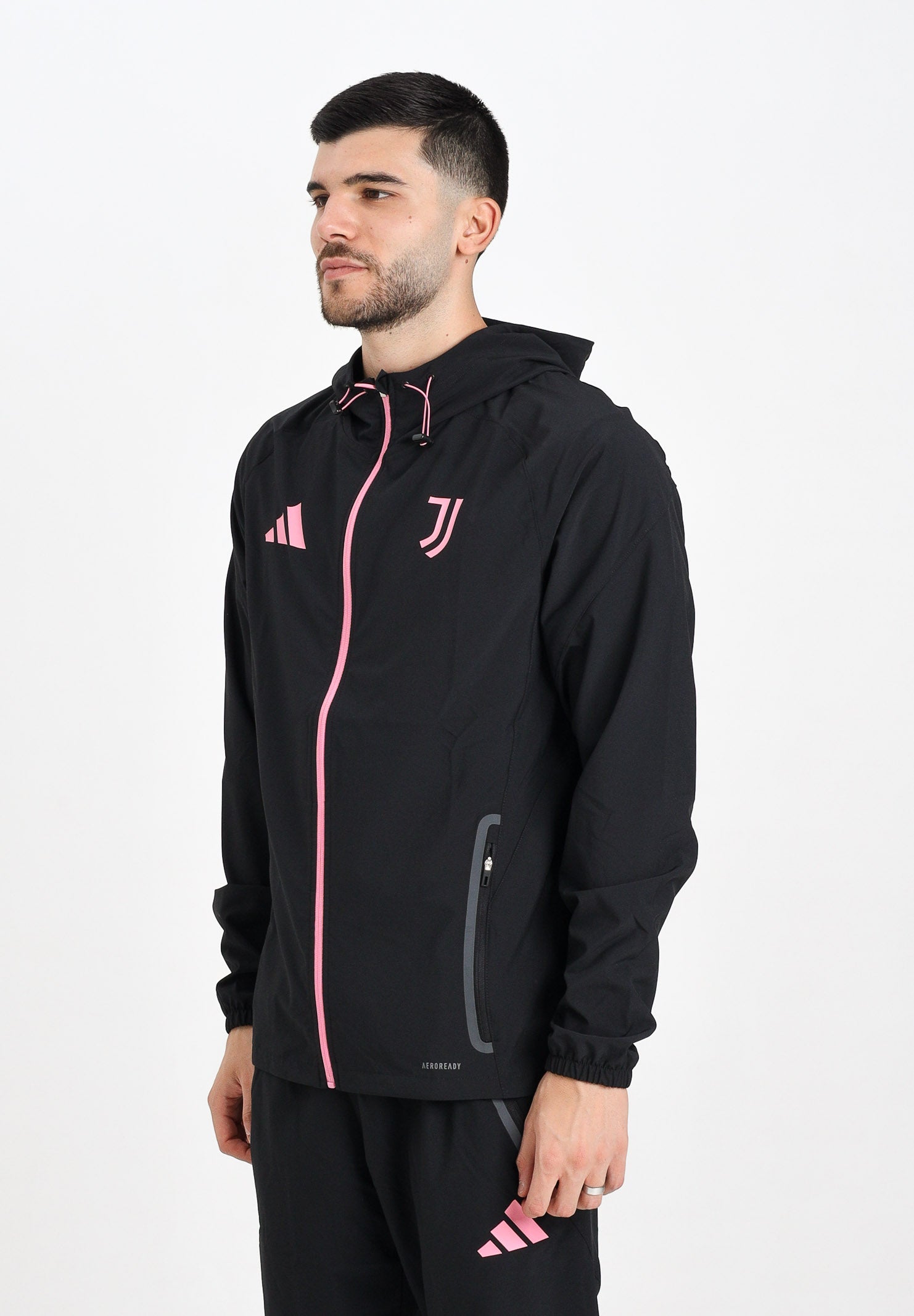 ADIDAS PERFORMANCE Giacca Juventus Tiro 25 Competition Vis Tech nera da uomo JV5347 . ADIDAS PERFORMANCE 