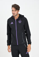 ADIDAS ORIGINALS Felpa con zip Manchester United Tiro 25 Competition Vis nera da uomo JV5351 . ADIDAS PERFORMANCE 