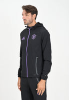 ADIDAS ORIGINALS Felpa con zip Manchester United Tiro 25 Competition Vis nera da uomo JV5351 . ADIDAS PERFORMANCE 