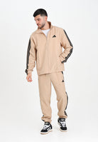 ADIDAS PERFORMANCE Tuta Sportswear Basic 3-Stripes Woven beige da uomo JX3149 . ADIDAS PERFORMANCE 