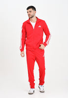 ADIDAS PERFORMANCE Tuta Essentials 3-Stripes rossa da uomo JX8731 . ADIDAS PERFORMANCE 