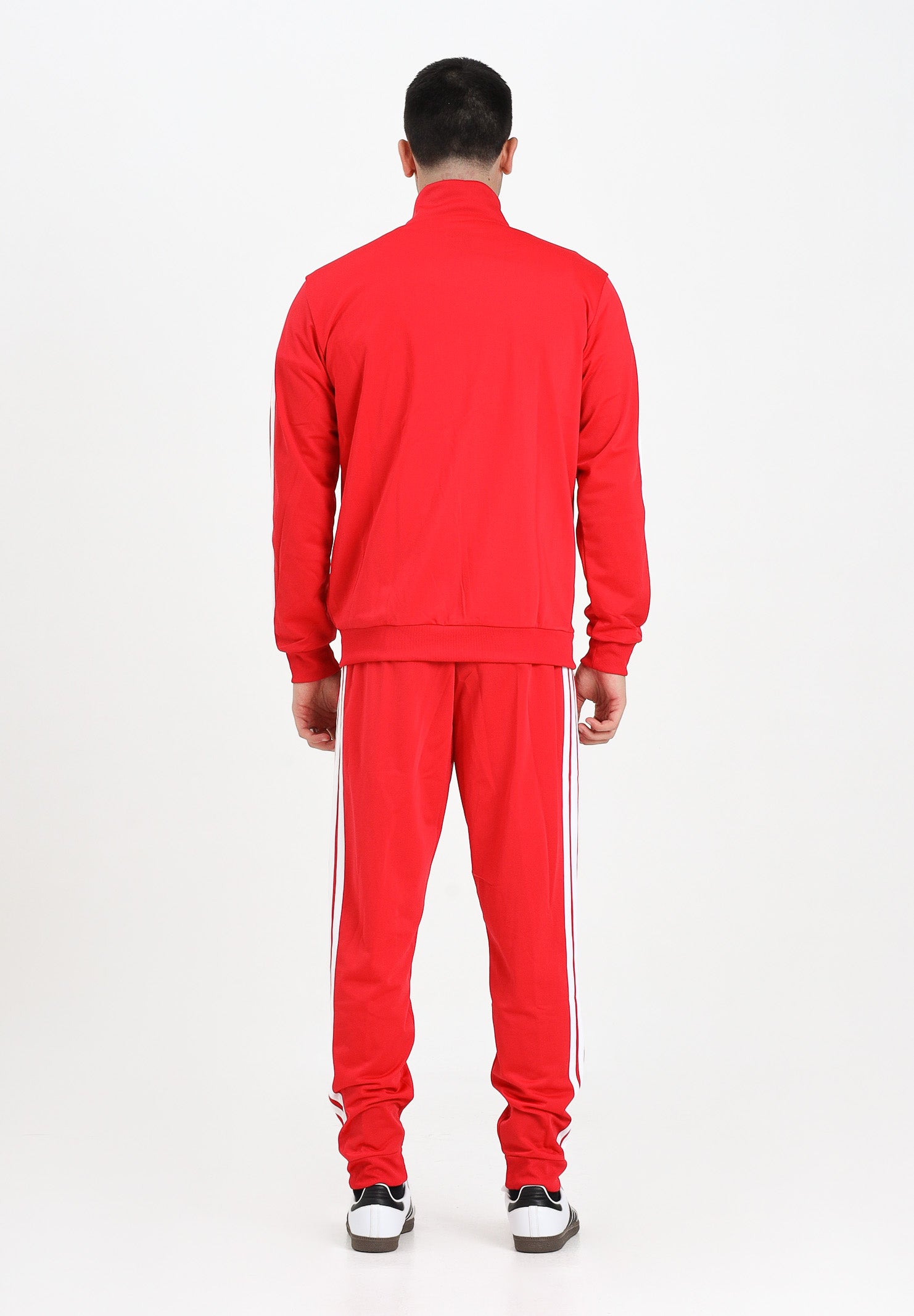 ADIDAS PERFORMANCE Tuta Essentials 3-Stripes rossa da uomo JX8731 . ADIDAS PERFORMANCE 