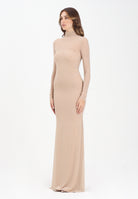 ALMA SANCHEZ Abito lungo Acoro nude da donna con strass all-over AS2526010RT 063 ALMA SANCHEZ 