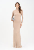 ALMA SANCHEZ Abito lungo Acoro nude da donna con strass all-over AS2526010RT 063 ALMA SANCHEZ 