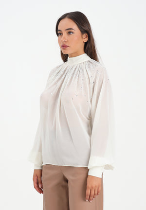 ALMA SANCHEZ Blusa Botes panna da donna AS2526030G 050 ALMA SANCHEZ 
