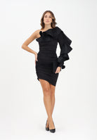 ALMA SANCHEZ Abito corto Acheo nero da donna AS2526056MX 999 ALMA SANCHEZ 