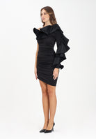 ALMA SANCHEZ Abito corto Acheo nero da donna AS2526056MX 999 ALMA SANCHEZ 