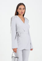 ALMA SANCHEZ Giacca Macea grigia da donna AS2526101TF 902 ALMA SANCHEZ 