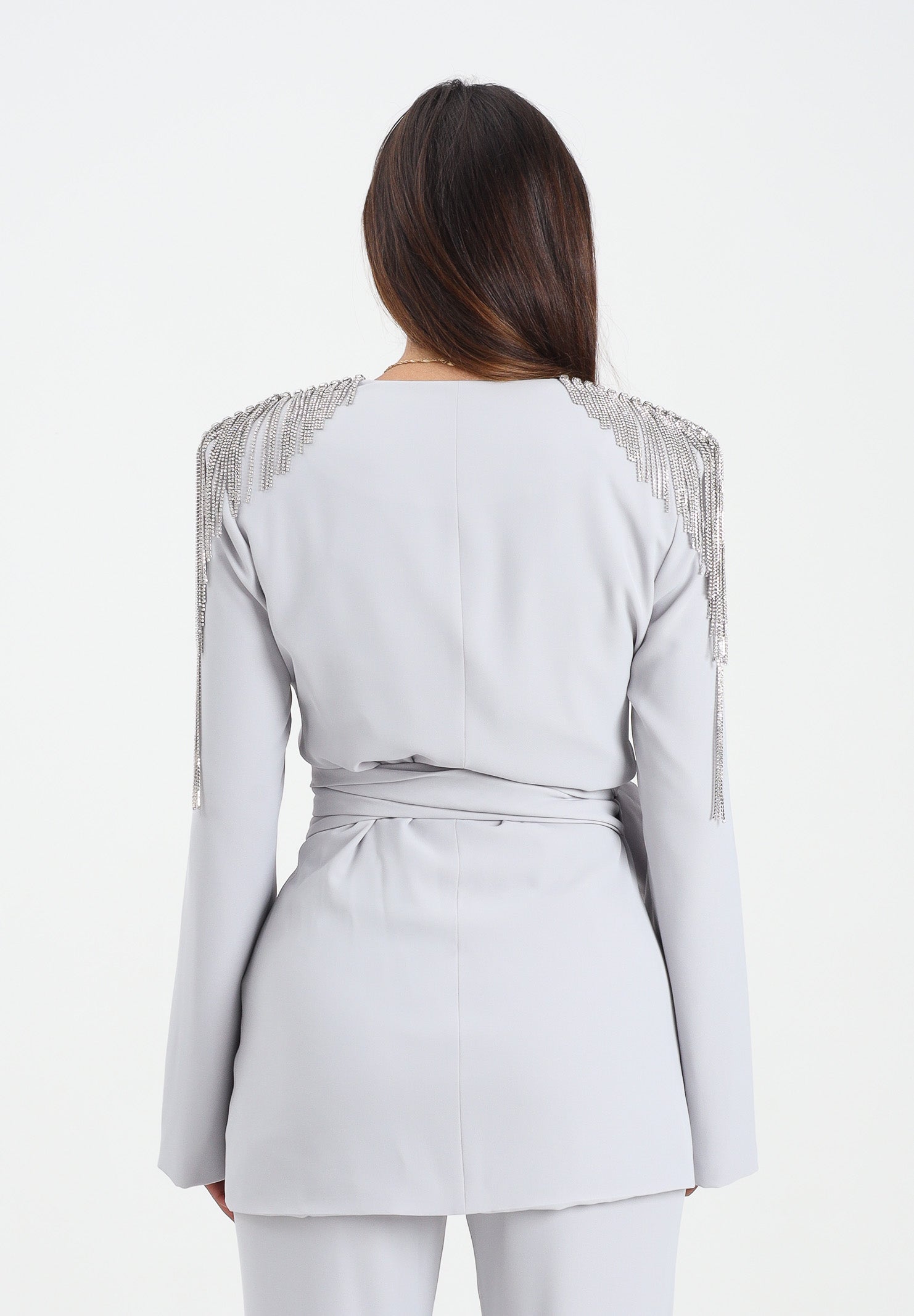 ALMA SANCHEZ Giacca Macea grigia da donna AS2526101TF 902 ALMA SANCHEZ 