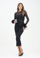 ALMA SANCHEZ Gonna midi Gapi nera da donna AS2526124RT 999 ALMA SANCHEZ 