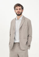 ARMANI EXCHANGE Giacca monopetto color fango da uomo XM000345AF10897 U6107 ARMANI EXCHANGE 