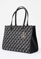 ARMANI EXCHANGE Shopper nera da donna con logo all over XW000927AF17155 MC043 ARMANI EXCHANGE 