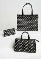 ARMANI EXCHANGE Shopper nera da donna con logo all over XW000927AF17155 MC043 ARMANI EXCHANGE 