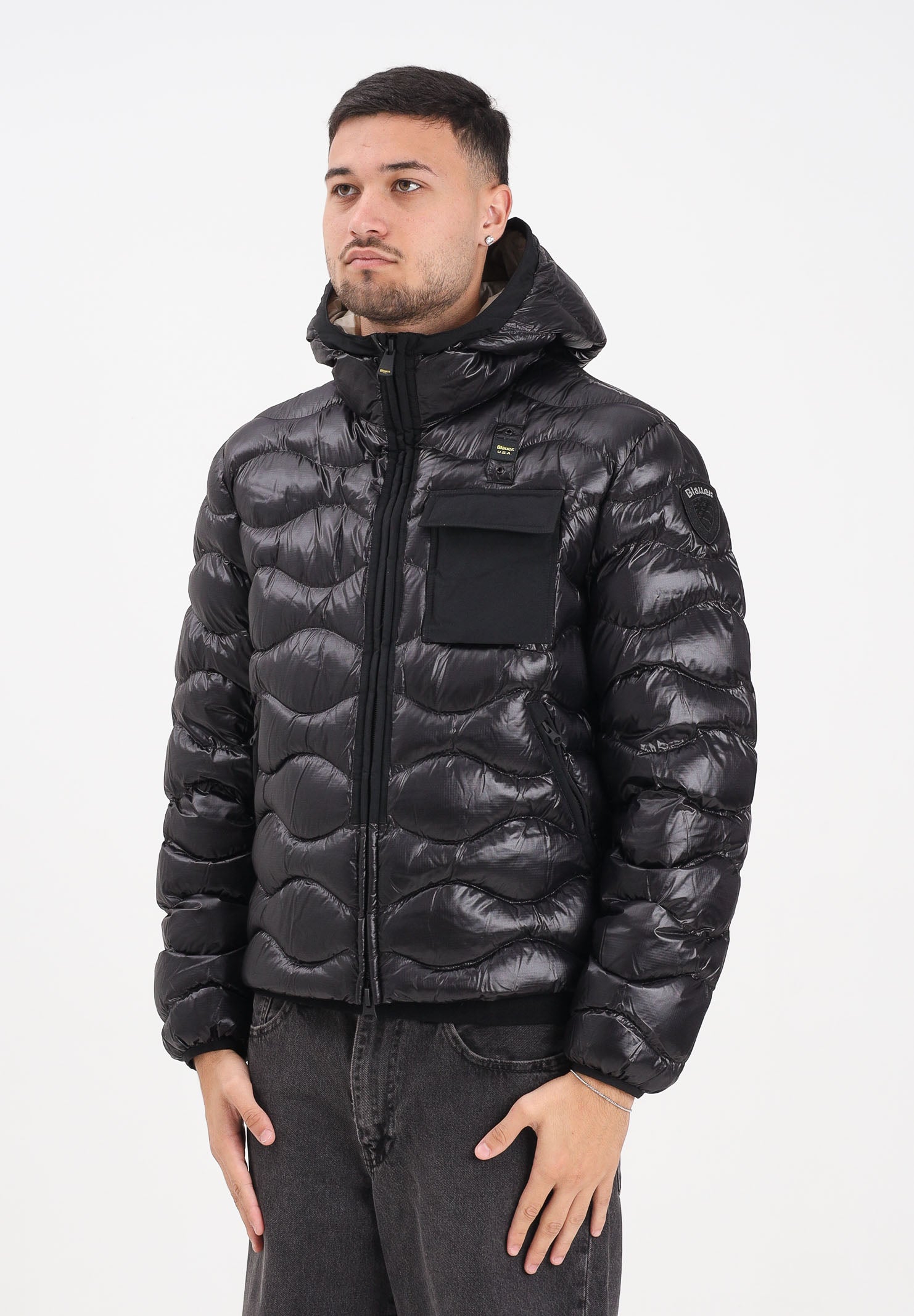 BLAUER Piumino BRYANT nero da uomo 25WBLUC02080-005958 999EI BLAUER 