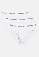 CALVIN KLEIN Set composto da tre slip bianchi da uomo con vita elastica logata 000NB3962A 100 CALVIN KLEIN 