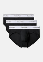 CALVIN KLEIN  Set composto da tre slip neri da uomo con vita elastica logata 000NB3962A UB1 CALVIN KLEIN 
