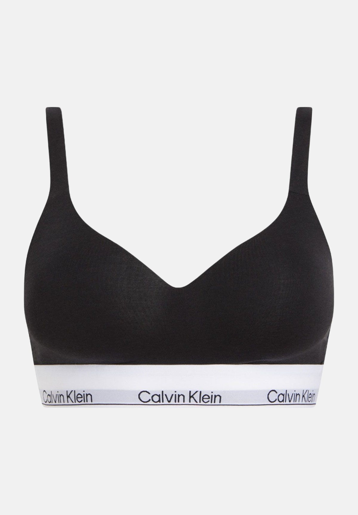 CALVIN KLEIN Bralette nera da donna con banda logata 000QF7900E UB1 CALVIN KLEIN 