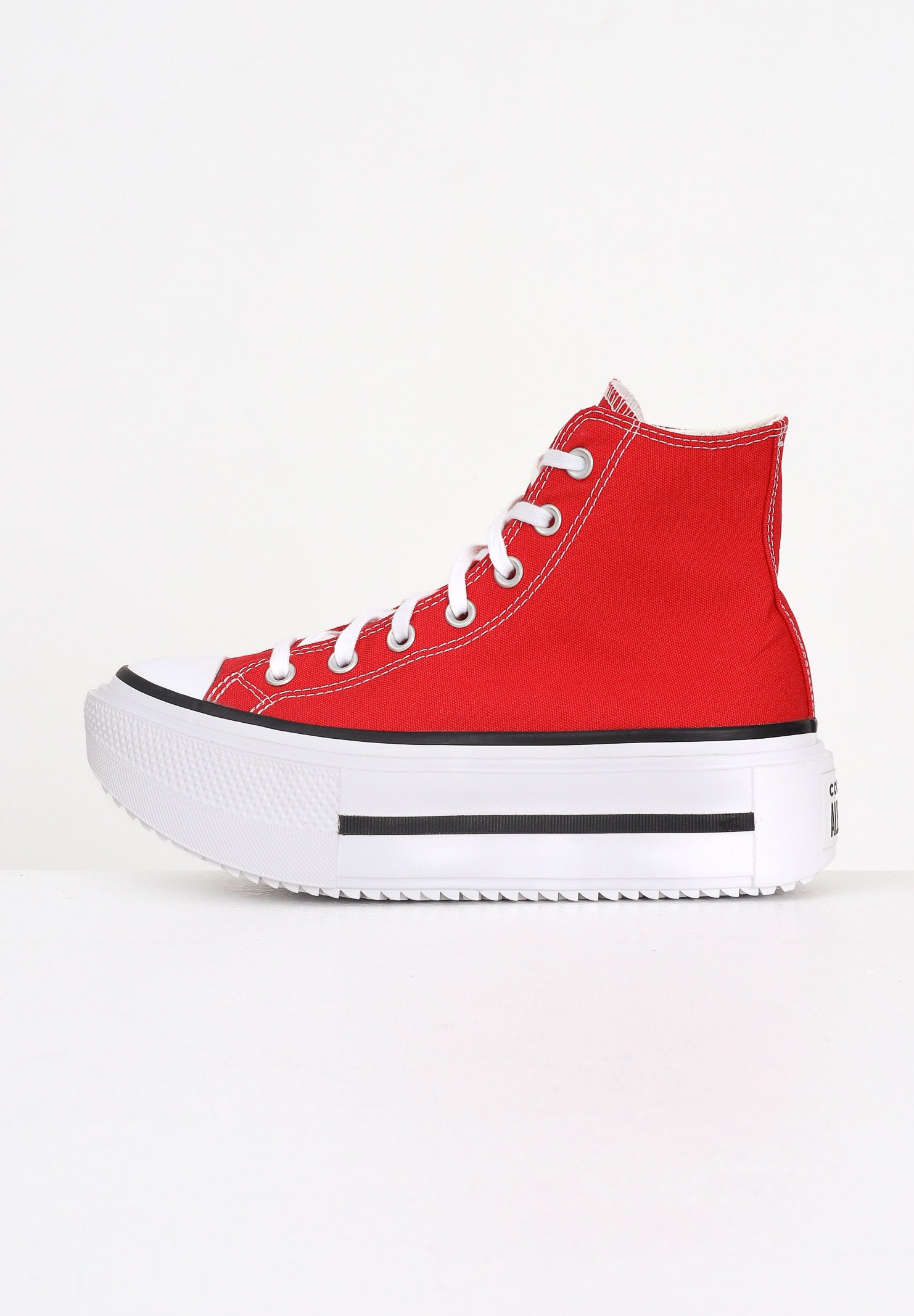 CONVERSE Sneakers Chuck Taylor All Star Lift Double Stack Platform rosse da donna A15542C . CONVERSE 
