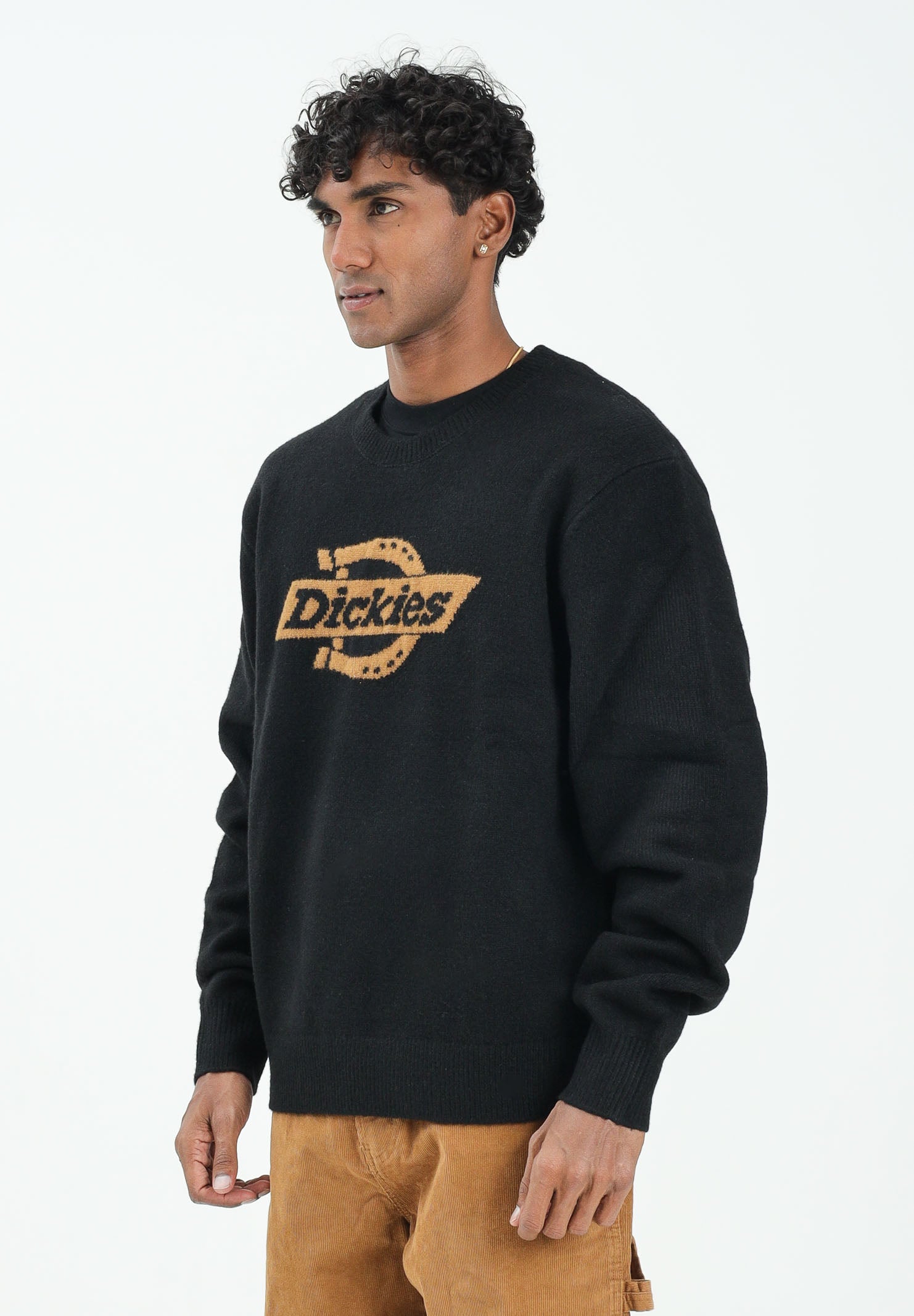DICKIES Maglione girocollo Ruston nero da uomo DK0A87OQBLK1 . DIckies 