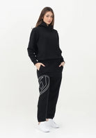 DIESEL Pantalone sportivo nero per donna, ragazzi e bambini con maxi logo Oval D J022720GYCJ K900 DIESEL 