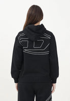 DIESEL Felpa con cappuccio Smacshoodmegovald nera per donna, ragazzi e bambini J022750GYCJ K900 DIESEL 