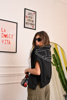 DIESEL Felpa con cappuccio Smacshoodmegovald nera per donna, ragazzi e bambini J022750GYCJ K900 DIESEL 