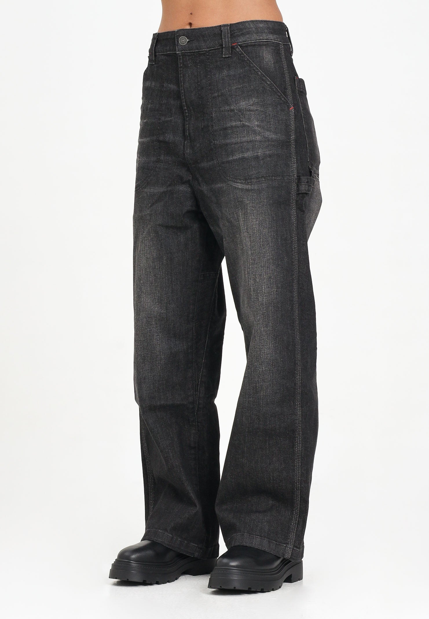 DIESEL Jeans D-Bart in denim nero per donna, ragazzi e bambini J02361KXBQQ K02 DIESEL 
