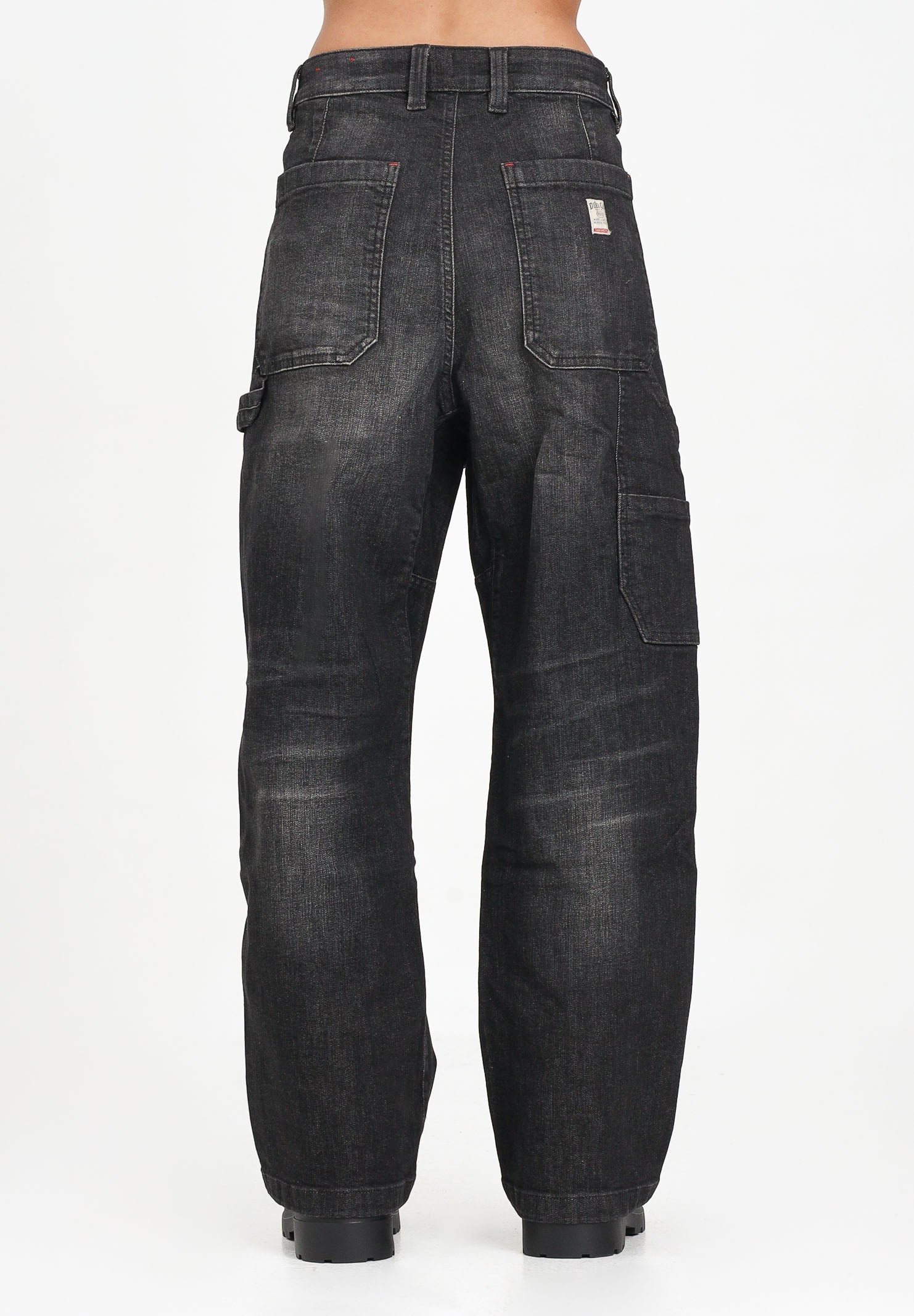 DIESEL Jeans D-Bart in denim nero per donna, ragazzi e bambini J02361KXBQQ K02 DIESEL 