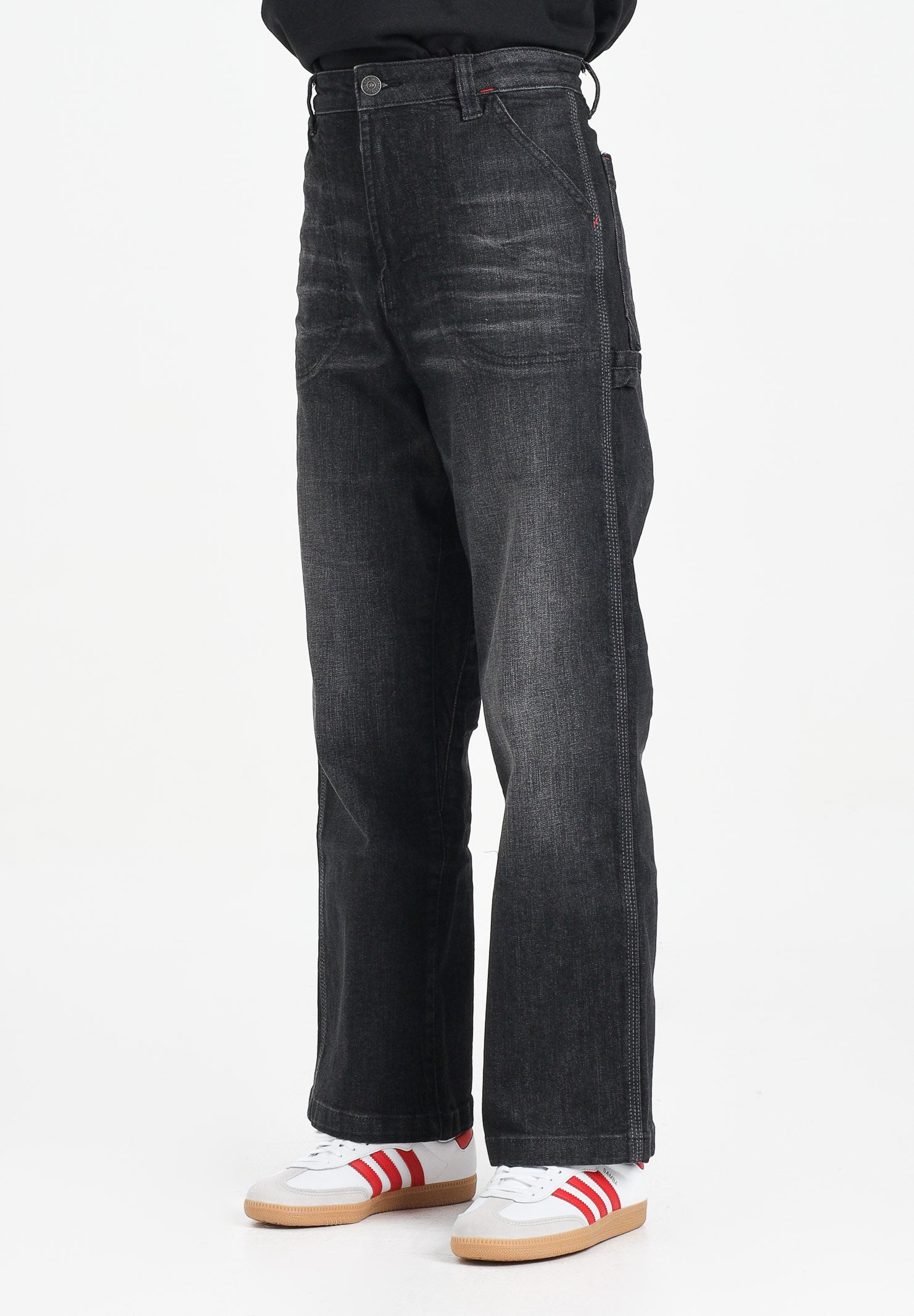 DIESEL Jeans D-Bart in denim nero per donna, ragazzi e bambini J02361KXBQQ K02 DIESEL 