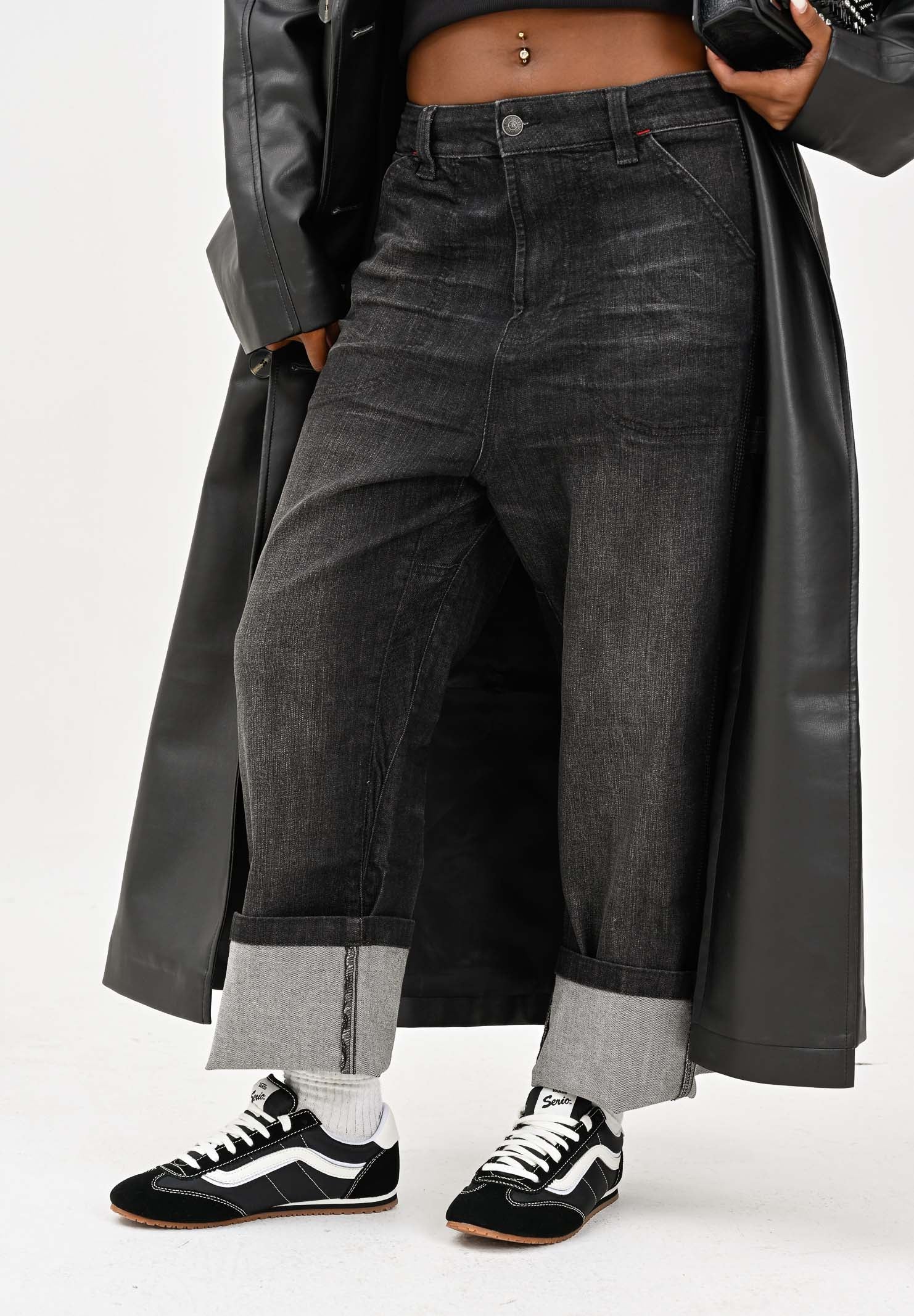 DIESEL Jeans D-Bart in denim nero per donna, ragazzi e bambini J02361KXBQQ K02 DIESEL 