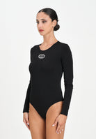 DIESEL Body a manica lunga nero per donna e ragazze con logo Oval D J024330AFAA K900 DIESEL 