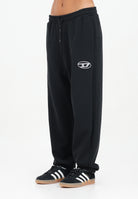 DIESEL Pantalone sportivo nero per donna, ragazzi e bambini con marchio Oval D J02457KYAQK K900 DIESEL 