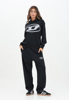 DIESEL Pantalone sportivo nero per donna, ragazzi e bambini con marchio Oval D J02457KYAQK K900 DIESEL 