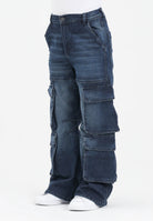 DIESEL Jeans cargo D-Argjx in denim blu per donna, ragazzi e bambini J02514KXBQL K01 DIESEL 