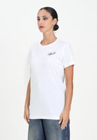 DIESEL T-shirt a manica corta bianca per donna, ragazzi e bambini con logo Diesel J025260CATM K100 DIESEL 