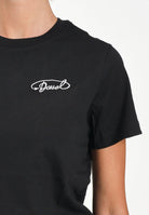 DIESEL T-shirt a manica corta nera per donna, ragazzi e bambini con logo Diesel J025260CATM K900 DIESEL 