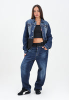 DSQUARED2 Jeans double-fabric in denim blu per donna, ragazzi e bambini DQ3036D0AEZ DQ01 DSQUARED2 