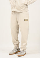 EA7 Pantalone sportivo panna da uomo in tessuto effetto scamosciato 7M000676AF16718 U1086 EA7 