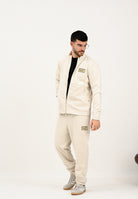 EA7 Pantalone sportivo panna da uomo in tessuto effetto scamosciato 7M000676AF16718 U1086 EA7 