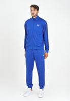 EA7 Tuta blu elettrico da uomo con logo 7M000970AF12449 UB087 EA7 