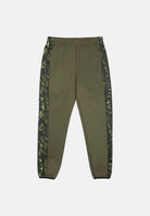 EA7 Pantalone sportivo verde oliva da bambino con bande laterali logate 7B000148AF17999 U8100 EA7 